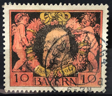 BAYERN 1911 - Canceled - Mi 93A - 10M - Used