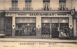 44-NANTES- 29/31 RUE DE VERDUN- "HARAMBAT-MAGASIN PIANOS -MUSIQUE - Nantes