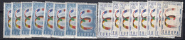 Europa Cept 1957 Italy 2v (8x) ** Mnh (50609) Some Brown Gum - 1957