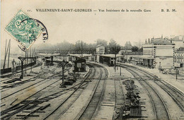 Villeneuve St Georges * Vue Intérieure De La Nouvelle Gare * Ligne Chemin De Fer Du Val De Marne - Villeneuve Saint Georges