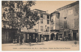 CPA - ENTREVAUX (Basses Alpes) - La Place - Ligne Du Sud De La France - Other & Unclassified