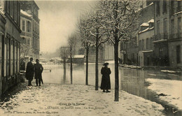 Sèvres * Inondation 26 Janvier 1910 * La Rue Troyon - Sevres