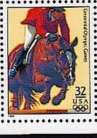 From US-sheet / Du Feuillet Des E.U. / Aus USA Bogen ATLANTA 1996: SPRINGREITEN EQUESTRIAN (32c ** Postfrisch MNH) - Jumping