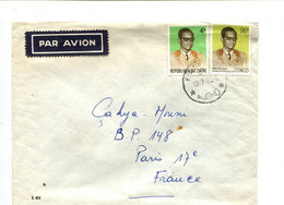 CONGO / ZAIRE - KINSHASA 1 1972 - Affranchissement Mixte Sur Lettre Pour La France - Altri & Non Classificati