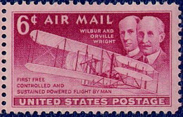 Etats-Unis Vereinigte Staaten United States USA 1949 Wright Flyer I (YT PA 44, Michel 604, St Gibbons 987, Scott C 45) - Airplanes