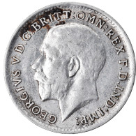 Monnaie, Grande-Bretagne, George V, 3 Pence, 1917, TTB, Argent, KM:813 - F. 3 Pence