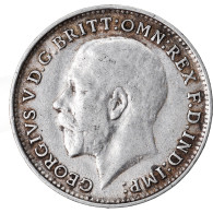 Monnaie, Grande-Bretagne, George V, 3 Pence, 1916, TTB, Argent, KM:813 - F. 3 Pence