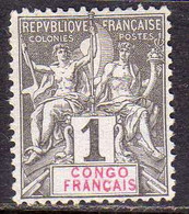 FRENCH CONGO FRANCAIS FRANCESE 1892 1900 NAVIGATION AND COMMERCE CENT. 1c MH - Neufs