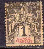 FRENCH CONGO FRANCAIS FRANCESE 1892 1900 NAVIGATION AND COMMERCE CENT. 1c MH - Neufs