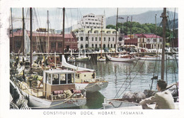 AUSTRALIA - CARTOLINA  - CONSTITUTION DOCK - HOBART , TASMANIA -  V.G. PER TRENTO -ITALIA - Hobart