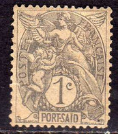 PORT SAID 1902 1903 CENT. 1c MH - Unused Stamps