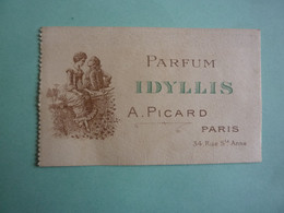 PUBLICITE  PARFUM IDYLLIS A. PICARD PARIS   (2020 Octobre 06) - Anciennes (jusque 1960)