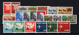 1963 Portugal Complete Year MNH Stamps. Année Compléte Timbres Neuf Sans Charnière. Ano Completo Novo Sem Charneira. - Volledig Jaar