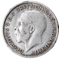 Monnaie, Grande-Bretagne, George V, 3 Pence, 1916, TB+, Argent, KM:813 - F. 3 Pence