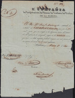 BON-331 CUBA SPAIN ACCION 400$ COMPAÑIA MINERA DE CARBON PIEDRA 1841. PROPIEDAD REINA MARIA CRISTINA. - Spain