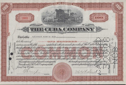 BON-336 CUBA SPAIN 1958 BONO DE 100 ACCIONES. THE CUBA COMPANY SUGAR MILLS. - Spain