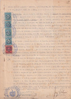 REP-401 CUBA REPUBLICA (LG1901) REVENUE 1952-53 DOCS PALACIO DE JUSTICIA + SELLOS DEL TIMBRE. - Impuestos