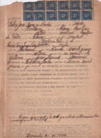 REP-408 CUBA REPUBLICA (LG1908) REVENUE 1932 DOCS 5c (12) SELLO DEL TIMBRE. PERFORACION. - Timbres-taxe