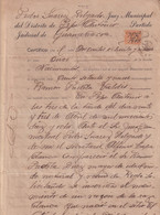 REP-409 CUBA REPUBLICA (LG1909) REVENUE 1918 DOCS 10c MAPITAS SELLO DEL TIMBRE.. - Strafport