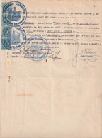 REP-415 CUBA REPUBLICA (LG1916) REVENUE 1950-51 DOCS 5c (10) SELLO DEL TIMBRE RECARGO 20%. - Portomarken