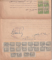 REP-420 CUBA (LG1921) REVENUE 1962 DOCS 10c (20) TIMBRE + 25c (4) JUBILACION NOTARIAL. - Timbres-taxe