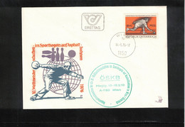 Austria / Oesterreich 1976 World Bowls Championship Wien Interesting FDC - Pétanque