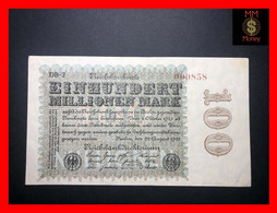 GERMANY 100.000.000  100  Millionen Mark  22.8.1923  P. 107  XF - 100 Mio. Mark