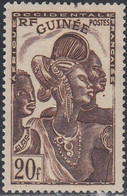 French Guinea, Scott #160, Mint Hinged, Guinea Women, Issued 1938 - Nuovi