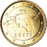 Estonia, 10 Euro Cent, 2011, BU, FDC, Laiton, KM:64 - Estonie