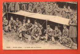 ZBL-27 Armée Suisse Militaire Militär. La Tente Abri Au Bivouac . Circulé 1907 à Corcelles Neuchâtel - Corcelles