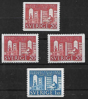 Sweden 1961 MNH Mi 476, 477  Royal Library Slania - Autres & Non Classés