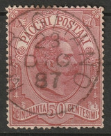 Italy 1884 Sc Q3 Sa P3 Parcel Post Used Marigliano CDS - Paketmarken