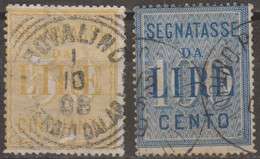 Italia 1903 Regno Segnatasse UnN°31/32 2v Cpl (o) Vedere Scansione - Taxe