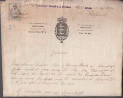 1890. DANMARK. Gjældsbevis DANMARK STEMPELMÆRKE 20 ØRE Spentrup Den 23 December 1884.... () - JF367113 - Fiscale Zegels