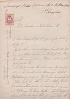 1891. DANMARK. Document Related To The Distribution Of Inheritance On 3handwritten Pa... () - JF367115 - Steuermarken