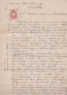 1891. DANMARK. Document Related To The Distribution Of Inheritance On 12 Handwritten ... () - JF367116 - Steuermarken