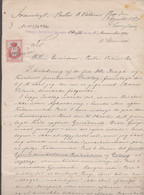 1891. DANMARK. Document Related To The Distribution Of Inheritance On 6 Handwritten P... () - JF367117 - Fiscale Zegels