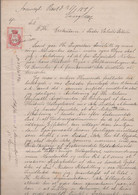 1891. DANMARK. Document Related To The Distribution Of Inheritance On 14 Handwritten ... () - JF367120 - Steuermarken