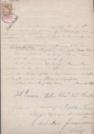 1889. DANMARK. Document Related To The Distribution Of Inheritance On 1 Handwritten P... () - JF367122 - Steuermarken