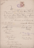 1890. DANMARK. Document Related To The Distribution Of Inheritance On 1 Handwritten P... () - JF367123 - Steuermarken