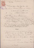 1901. DANMARK. Document (skifte) With DANMARK STEMPELMÆRKE 5 ØRE 19/10 1901.  Nørhald... () - JF367126 - Fiscali