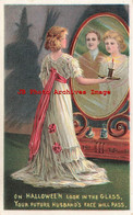 329635-Halloween, Anglo-American No 876/6, Woman Sees Reflection Of Future Husband In The Mirror - Halloween