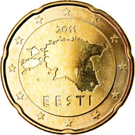 Estonia, 20 Euro Cent, 2011, BU, FDC, Laiton, KM:65 - Estland