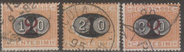 Italia 1890 Regno Segnatasse UnN°17/19 3v Cpl (o) Vedere Scansione - Strafport