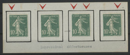 N° 159 (x4) Neufs * (MH). 4 VARIETES D'impression DIFFERENTES. TB. Voir Description - Unused Stamps