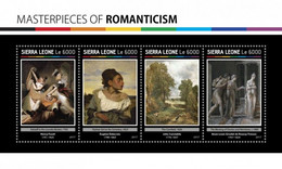 Sierra Leone 2017 Paintings , , Masterpieces Of Romanticism - Sierra Leone (1961-...)