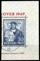 1949, Bizone, 105 Bl., Gest. - Used