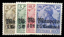 1906, Deutsche Auslandspost Marokko, 34-37, * - Turkse Rijk (kantoren)
