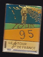 67774-Pin's.Tour De France 1995.Cyclisme.signé A.B - Cyclisme