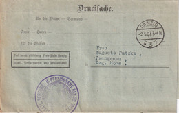 DANZIG  1927 LETTRE EN FRANCHISE - Lettres & Documents